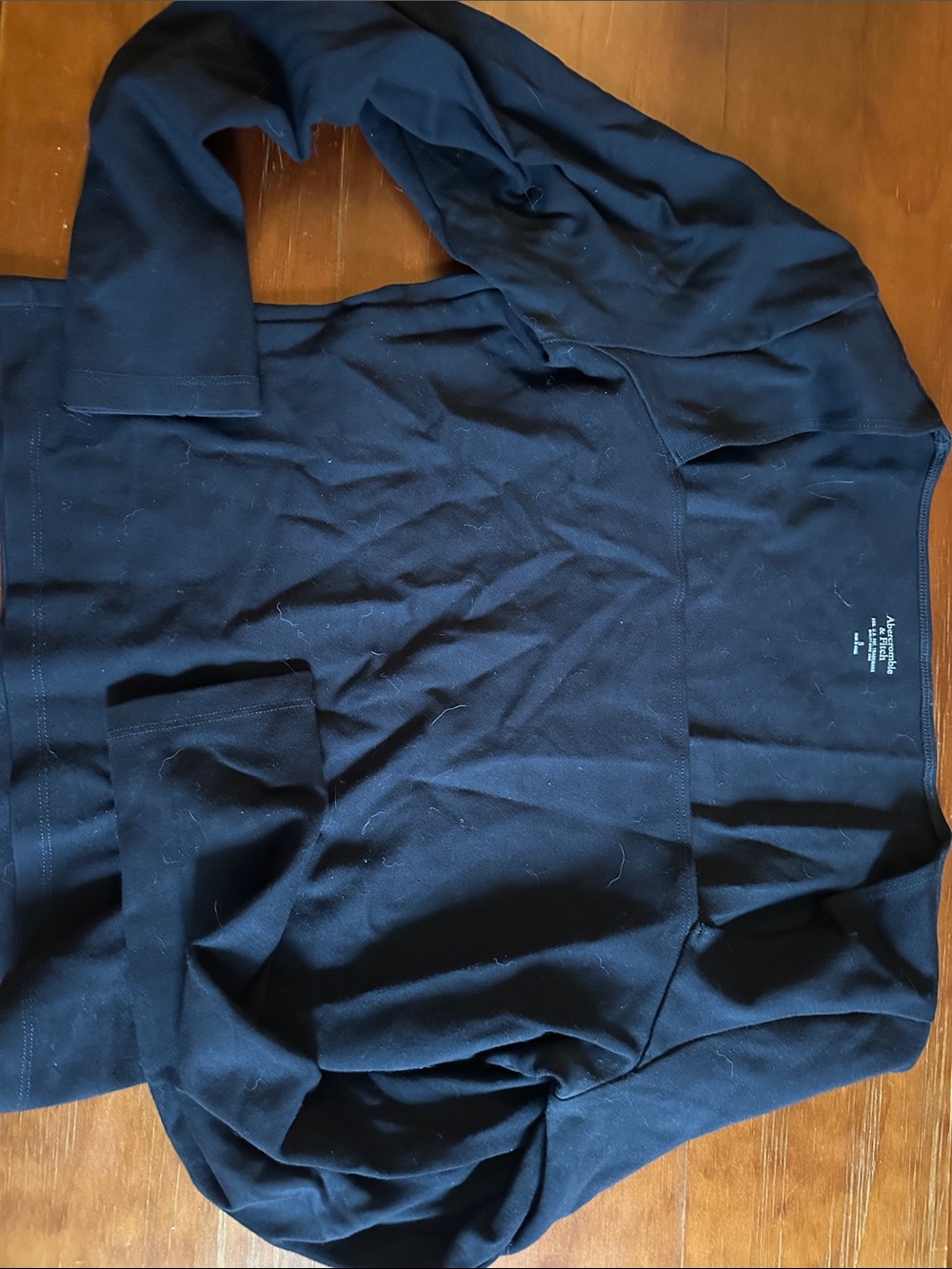 Abercrombie basic black long sleeve